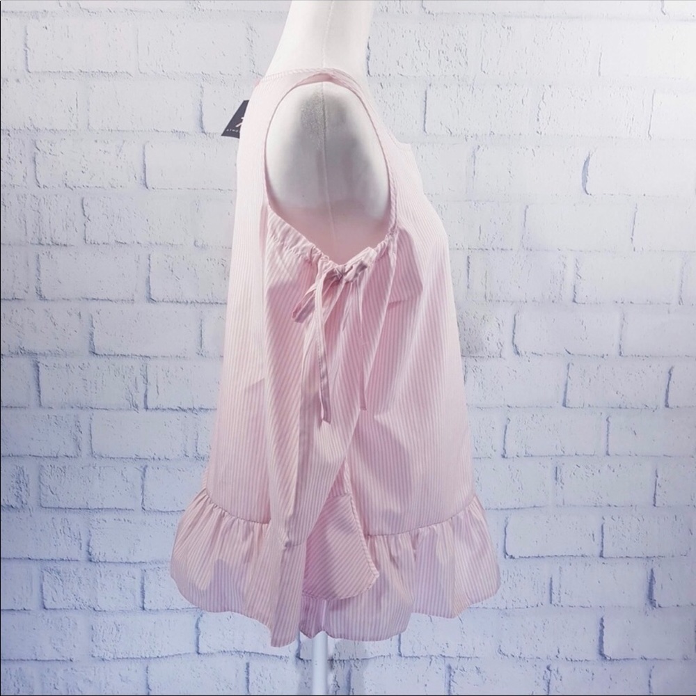 Pink Cold Shoulder Ruffle Top